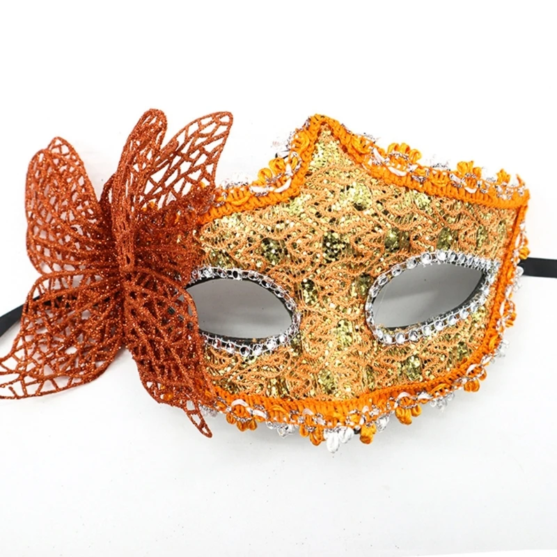 Masque avec bâton de maintien - Masque bal soir e masque mascarade avec b ton maintien demi masque pour carnaval - Ropa de festival