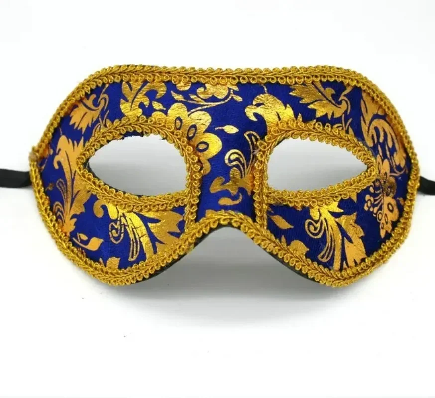 Masque vénitien avec dorures - Masque de masade v nitien color sexy masque pour les yeux demi visage au glouton rhd - Tenue de festival