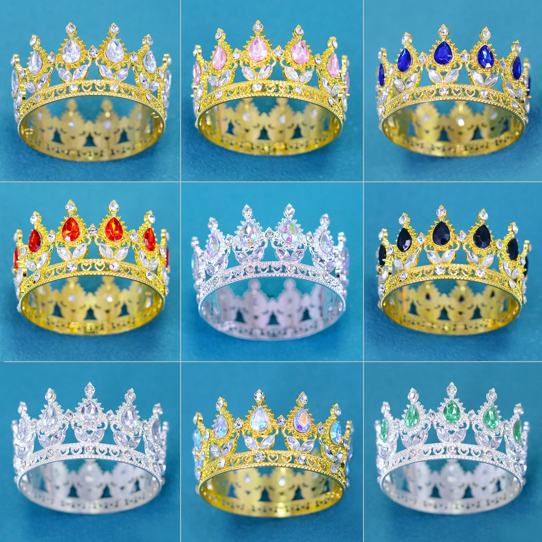 Small Queen Crown - Kf s c b bf e d f c n couronne de reine de petite taille pour mariage diad me pour femmes coiffure de patients bijoux - Tenue de festival