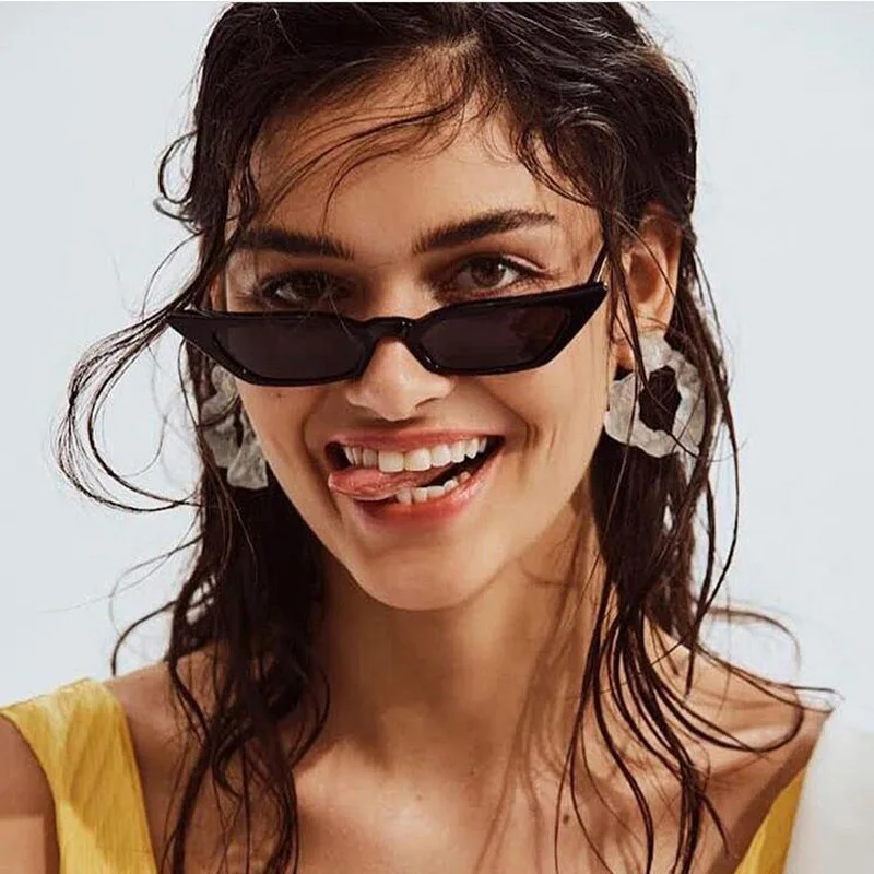 Cat Eye Sunglasses - Kf s cd dac eb d b ee e acd p lunettes de soleil il de chat pour femmes lunettes de soleil design petites montures nuances r - Ropa de festival