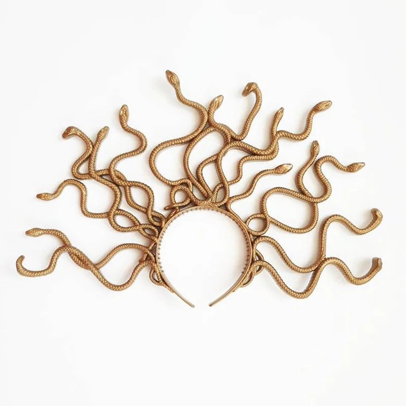 Medusa headband - Kf s de a c a b bbc e c c jolis bandeaux pour cheveux en plastique pour halloween m duse salle festival ix design - Tenue de festival