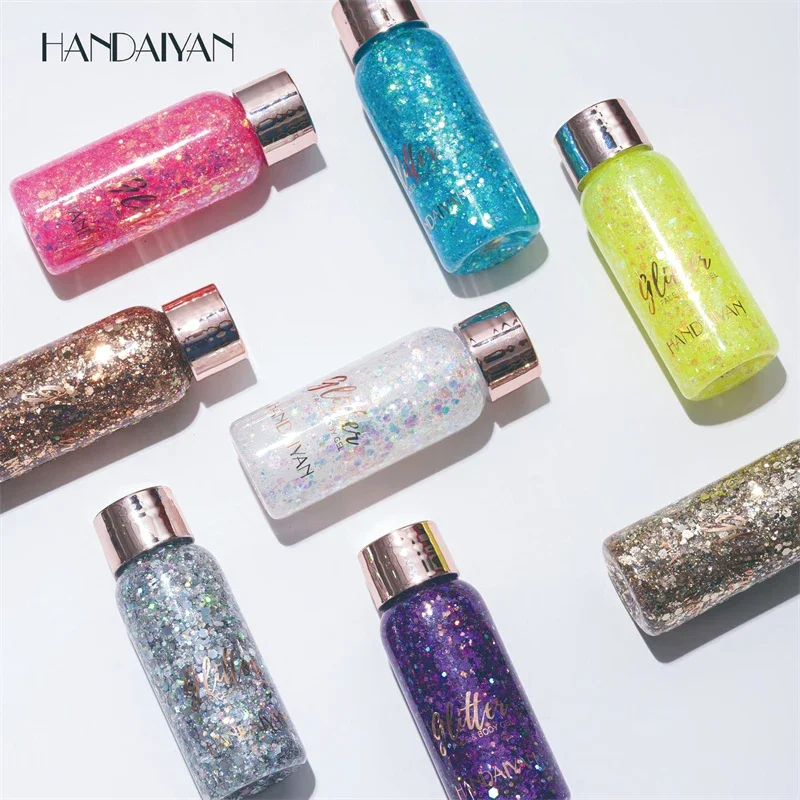 Glitter Gel - Kf s dda e b d f k gel paillet pour les ongles et le visage avec cuill re taler multifonction pour les yeux - Tenue de festival