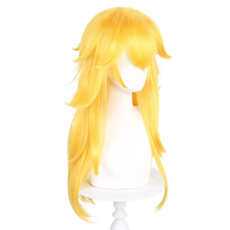 Princess Peach cosplay wig - Kf s ecc a bb f a ce er cosplay de princesse p che pour femme cheveux dor s style ultraviolet halloween - Tenue de festival