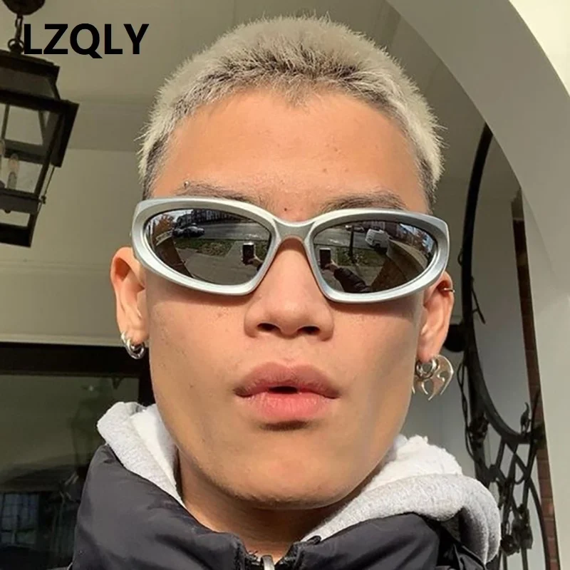 Y2K Sunglasses - Kf se c a d d f e ce ader lunettes de soleil de sport punk pour hommes et femmes lunettes de soleil de cr ateur - Tenue de festival