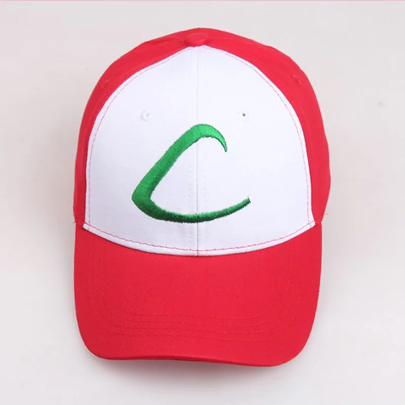 Pokémon Cosplay Sacha Cap - Kf h cdd e e d ab e f s casquette de cosplay brod e avec la lettre c pour adulte chapeau de cosplay avec visi - Tenue de festival