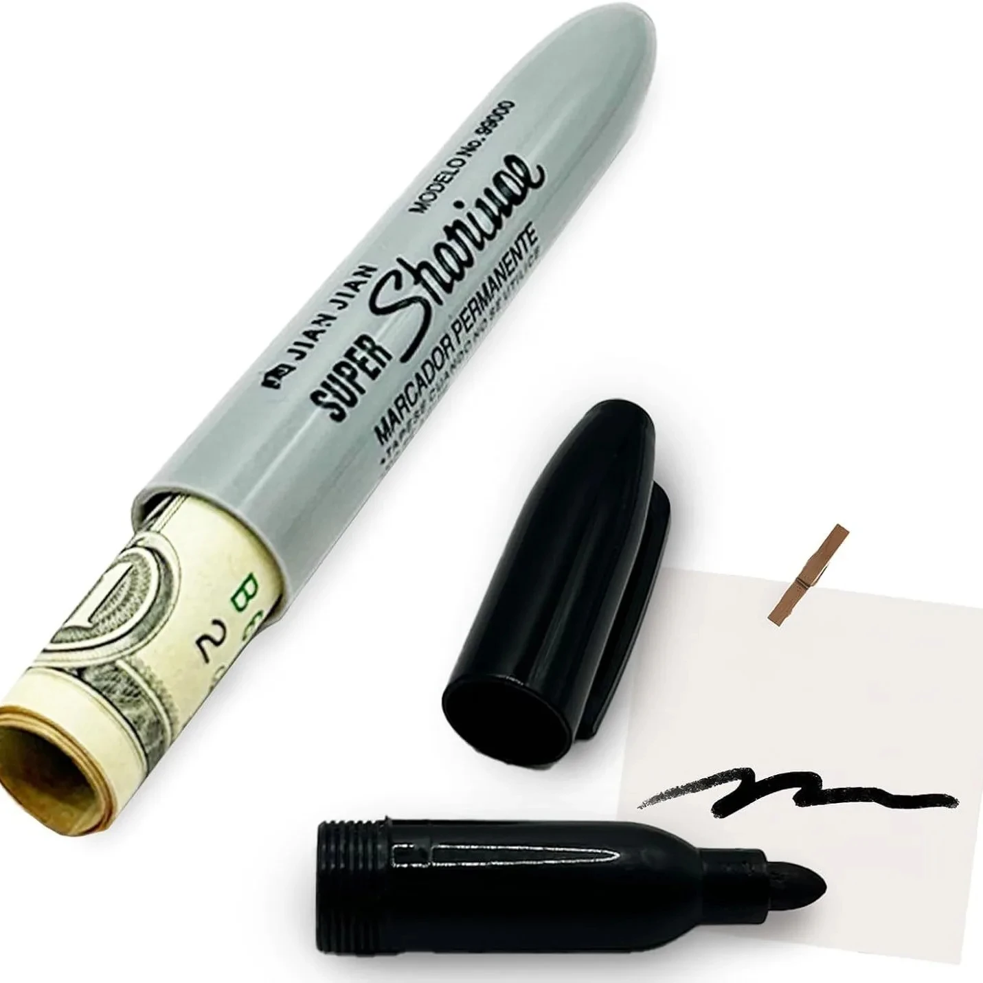 Sharpie Marker Stash Can - Kf s c f b bf d ac a faux stylo marqueur noir avec compartiment gne diversion de la vue cr ative coffre fort pour - Ropa de festival