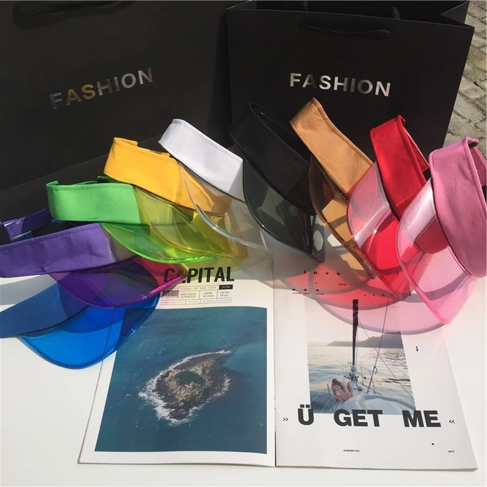 Casquettes à visière pare-soleil - Kf s cc db fc d b af africtop chapeau de soleil d t transparent anti uv pour femmes et hommes casquettes visi re - Ropa de festival