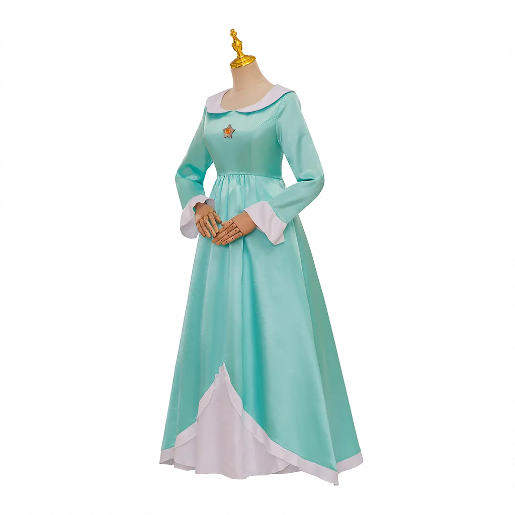 Mario Galaxy "Princess Rosalina" Cosplay Costume - Kf s d cc f ac ffd d ae robe de bal de no l pour femme costume andrcosplay d guisement de princesse bleu tenues - Tenue de festival