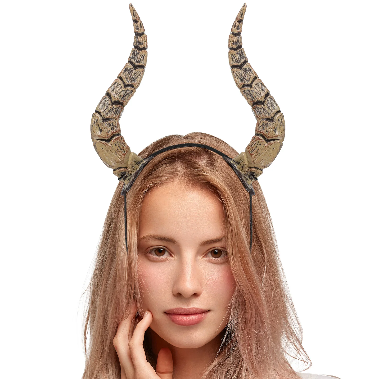 Serre tête corne de démon - Kf s a f cf f f eb f e edfo bandeau de saunas en corne artificielle pour ixd halloween d guisement de reine sorci re et - Tenue de festival