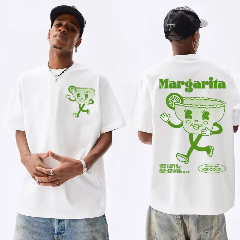 T-shirt Margarita - Kf s ab ad ad f b dcf o t shirt manches courtes unisexe coton humoristique unisexe r tro dessin anim y k - Ropa de festival