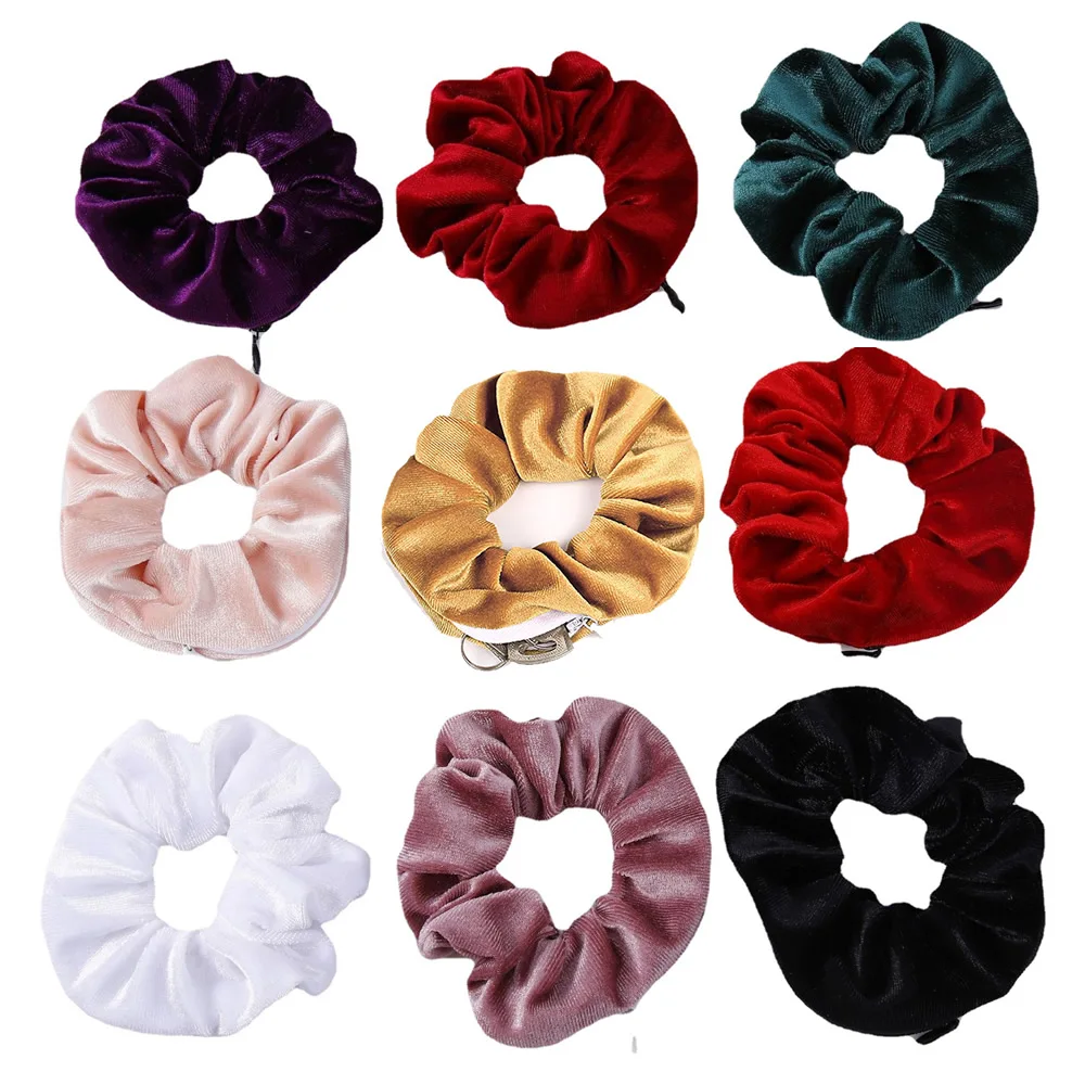 Hair scrunchie stash - Kf s dc cff d cdab aa a mallette de rangement pour cheveux avec fermeture clair chouchou portable gne vue secr te cl argent - Tenue de festival