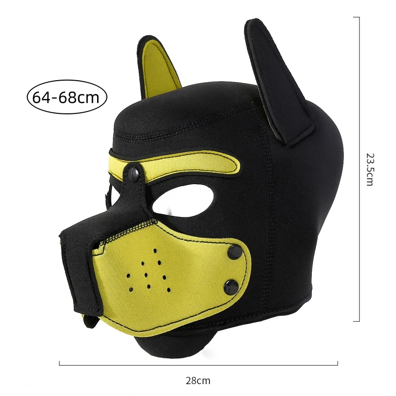 Masque de cosplay de chien - Kf s ab eff c fa d cd ba f a costume de cosplay de chiot en caoutchouc rembourr de grande taille capuche compl te avec oreilles - Tenue de festival