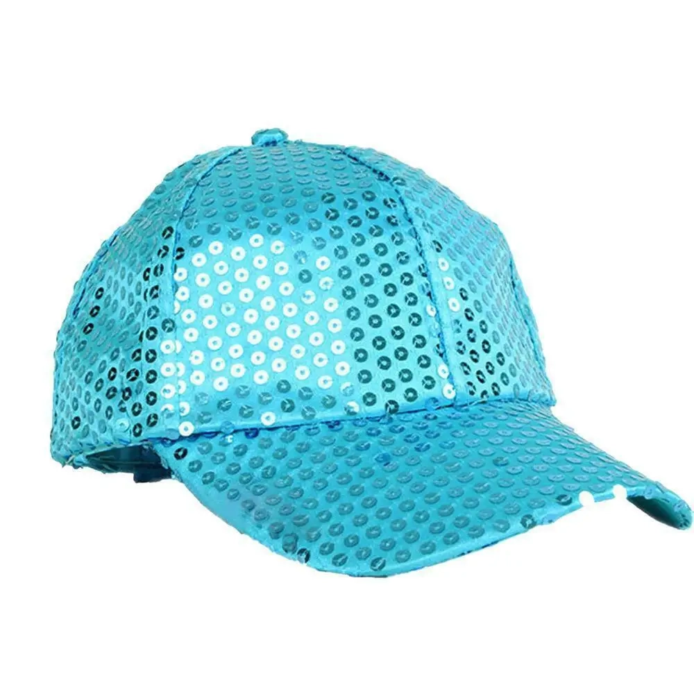 Casquette à paillettes - Kf sa fb e c e f b cc fd bcg chapeau de baseball paillettes brillantes pour femme et enfant casquette de brev discoth que taille ajustable - Ropa de festival