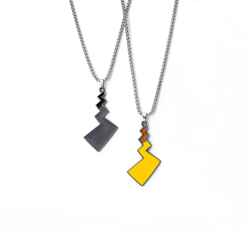 Pikachu Tail Pendant Necklace - Kf scbb a bafc a e f a n collier pendentif pokemon pikachu pour gar ons et filles figurine d anime acier au titane m - Tenue de festival