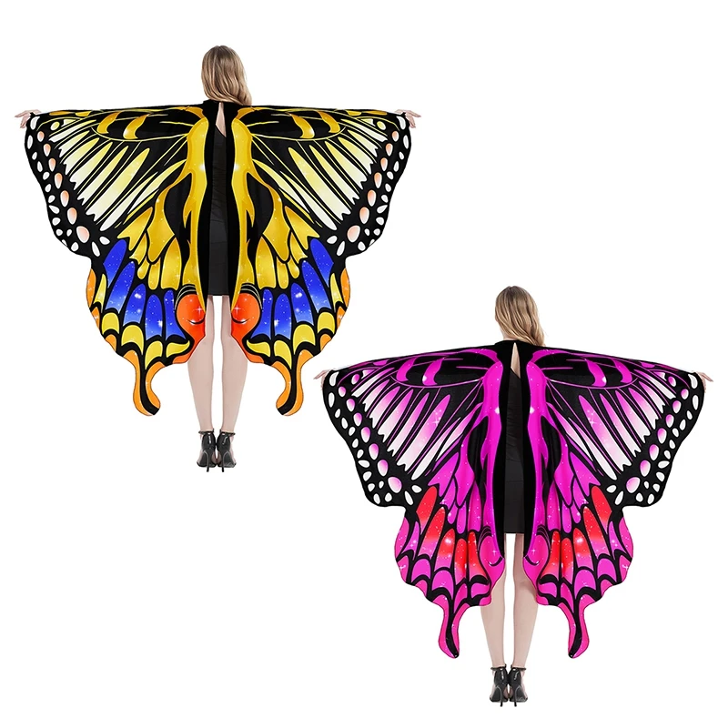 Cape avec ailes de papillon - Kf sd d b bc a bb cec a w cape avec ailes de papillon pour femme d guisement de sc ne ch le everak robe - Ropa de festival