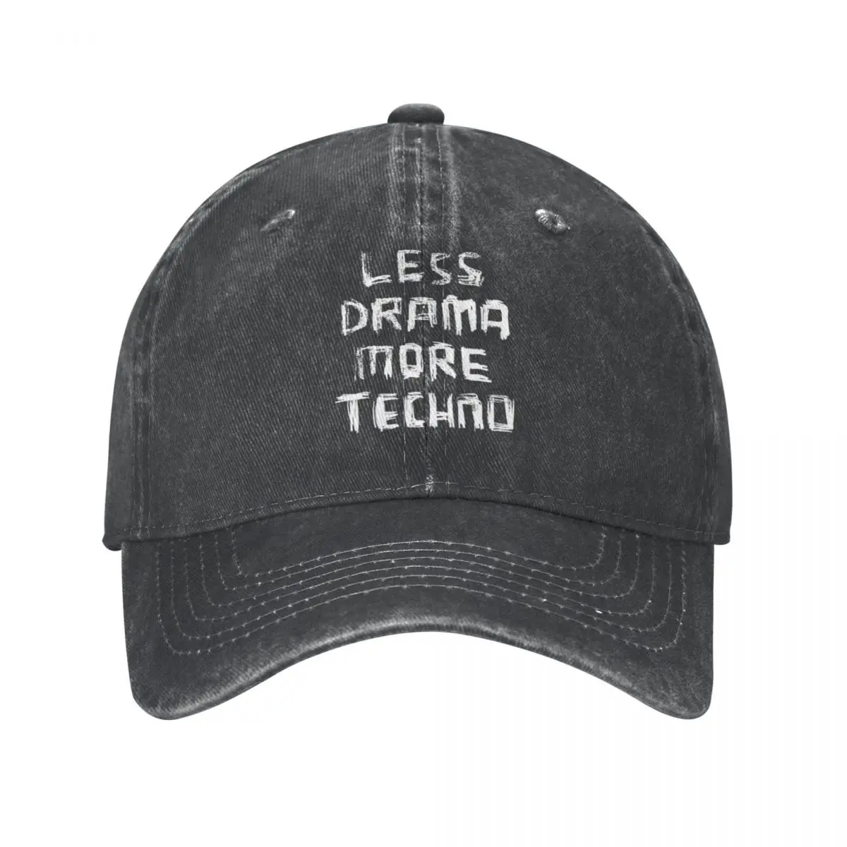 Casquette Less drama more techno - Kf sd b a a bffa cf cf v moins drame plus techno casquette chapeau de cowboy chapeaux casquette femme homme - Tenue de festival