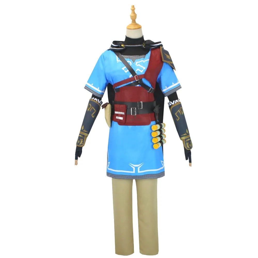 Costume de cosplay "Link" dans Zelda Breath of The Wild - Kf sdc f fe f c b dbd ba defb e costume de cosplay du jeu helpda breath of the interface link chemise everak ensemble d accessoires - Ropa de festival