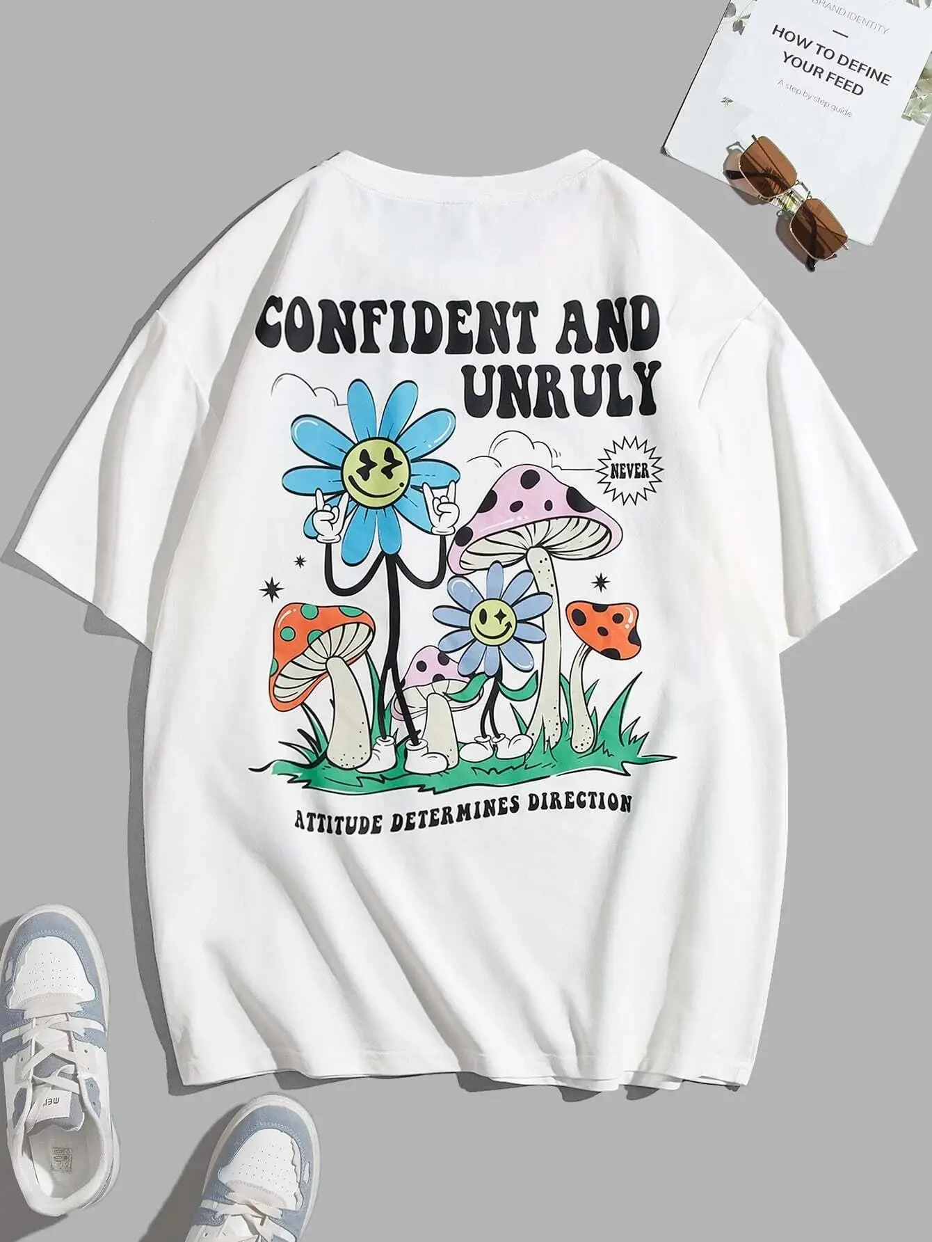 Confident and Unruly T-shirt - Kf se cd e b ea fa ah t shirt manches courtes homme estival et respirant confident and unruly attitude d termine la direction - Tenue de festival