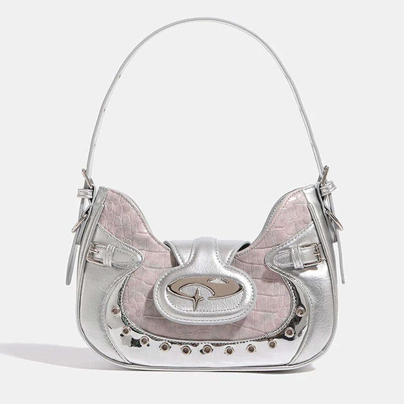 Sacs à main Demi-lune Y2K - Kf sef ca e c d d e b demi lune y k sacs sous les bras pour femmes sacs main et porte monnaie de cr - Tenue de festival