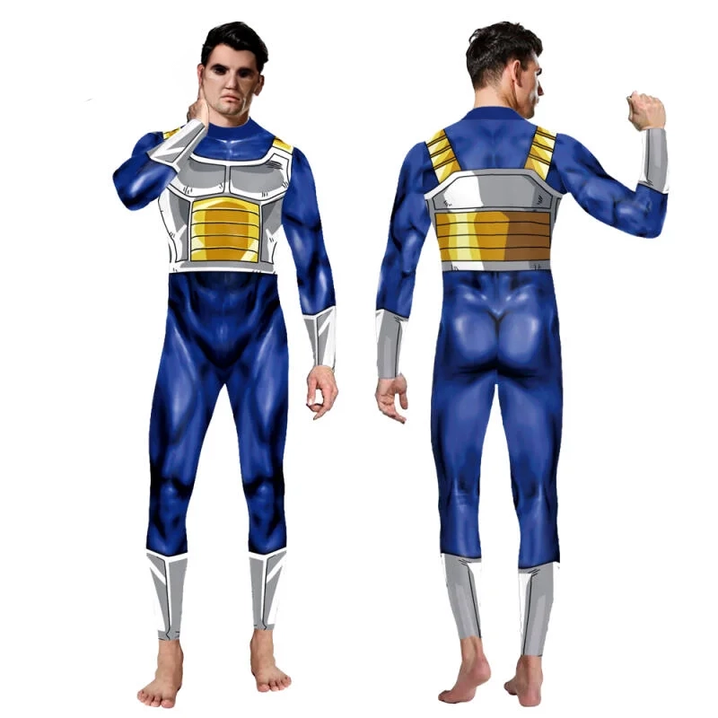Costume de cosplay "Vegeta" dans Dragon Ball Z - Kf s e d a f eadecc ae ebbefdb you re my secexamen anime cosplay goku costume smile hero jumpsuits halloween carnival costumes uniform - Tenue de festival