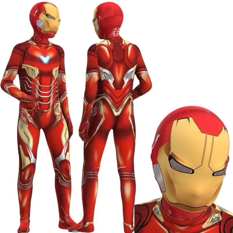 Costume de cosplay "Iron Man" - Kf s f e b d be e e eebf bd g costume cosplay iron man pour enfants combinaison pour enfants smile hero costume de batterie pour adultes - Ropa de festival