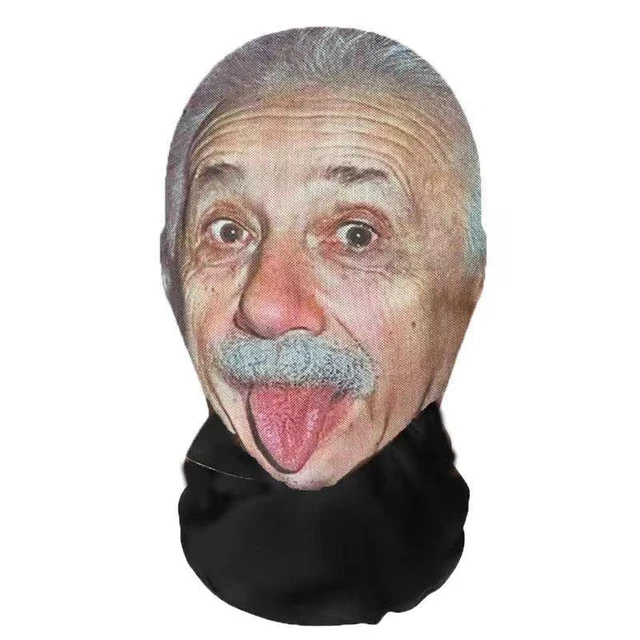 Printed "Albert Einstein" Mask - Kf s ac d a dfc f u.jpg x .jpg - Tenue de festival