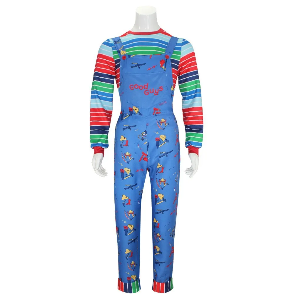 Costume de cosplay "Chucky" - Kf s b a bc a abbe f a f x chucky cosplay costume pour hommes et femmes chemise et pantalon tr fles film halloween carnaval f - Ropa de festival