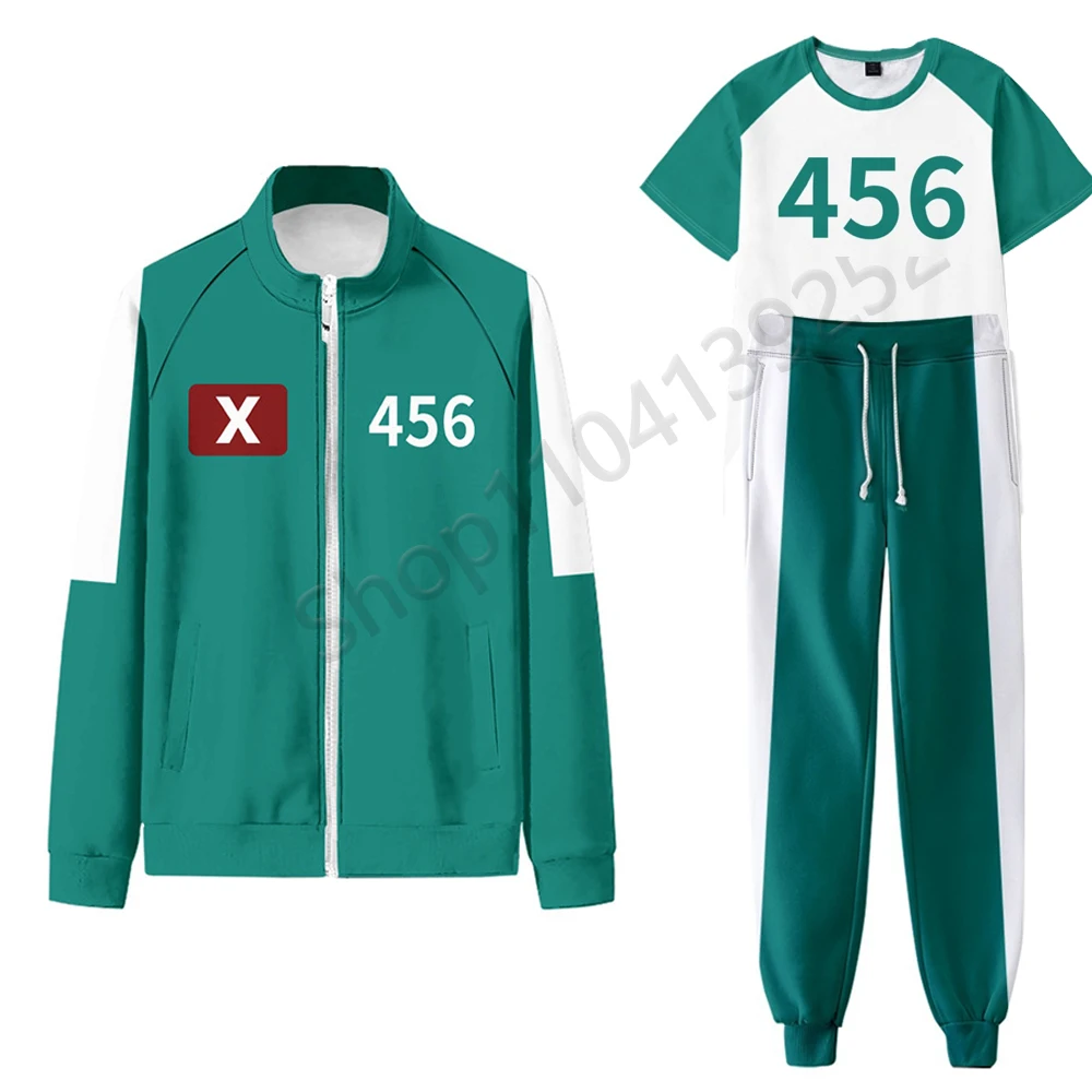 Seong Gi-hun cosplay costume (no. 456) in Squidgame - Kf s c fd f d f a a b dd e u - Tenue de festival