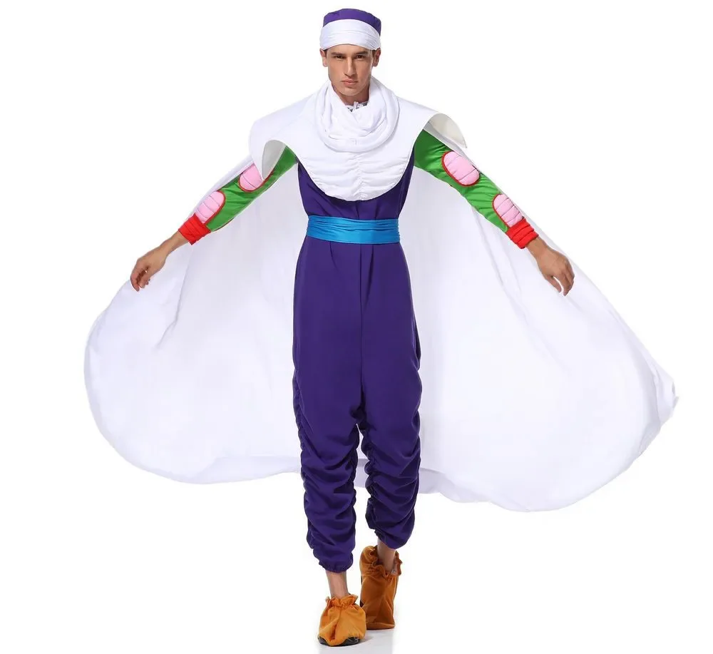 Costume de cosplay "Piccolo" dans Dragon Ball Z - Kf s e bdb c d bf de anime smile heroes jumpsuit pour adultes smile cosplay costume py play fur s up son goku - Ropa de festival