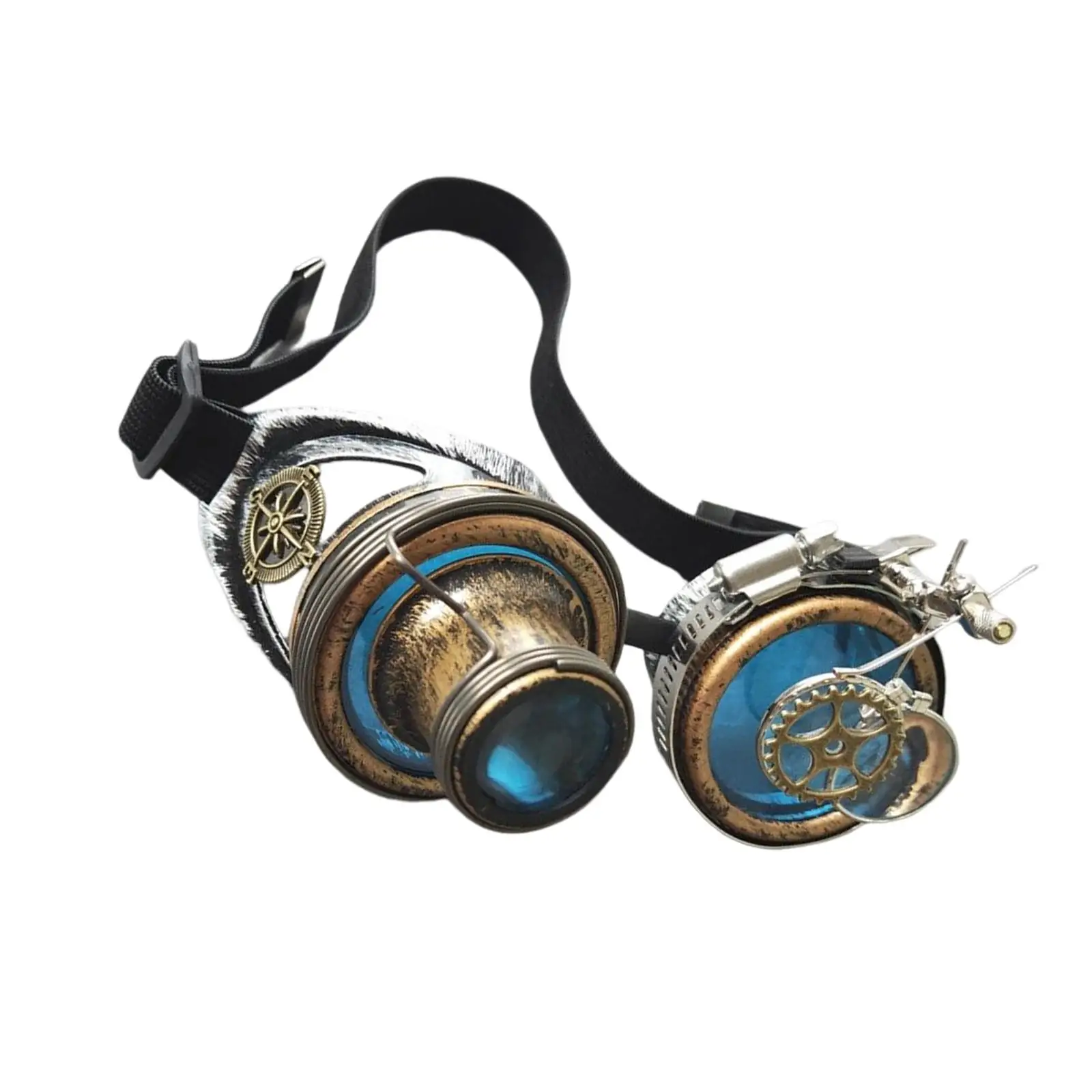 Steampunk Cosplay Sunglasses - Kf s f e cb d c bcce d v lunettes de soleil rustiques punk pour femmes et hommes lunettes steampunk bleues accessoires photo de f - Tenue de festival