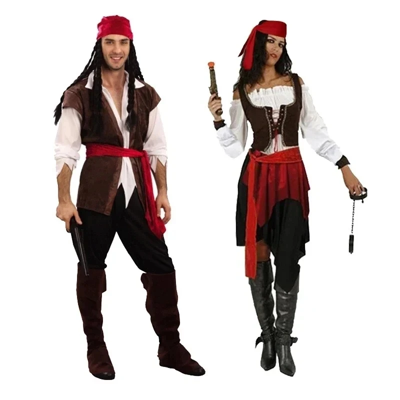 Costume de pirate - Kf s f ac dff costume de cosplay pirates des cara bes pour homme et femme services com jack rotterdam row - Tenue de festival