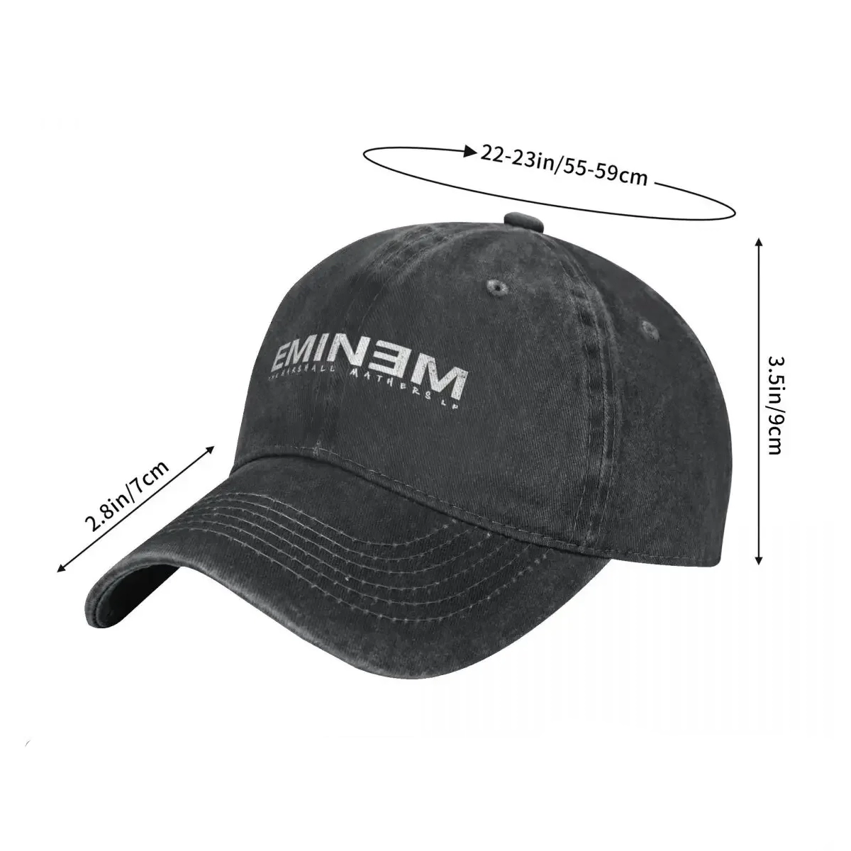 "Eminem" Cap - Kf s b a c f fdad c ef ba b b casquette de baseball vintage pour homme et femme chapeau ajustable v tement de sauna d lav - Tenue de festival
