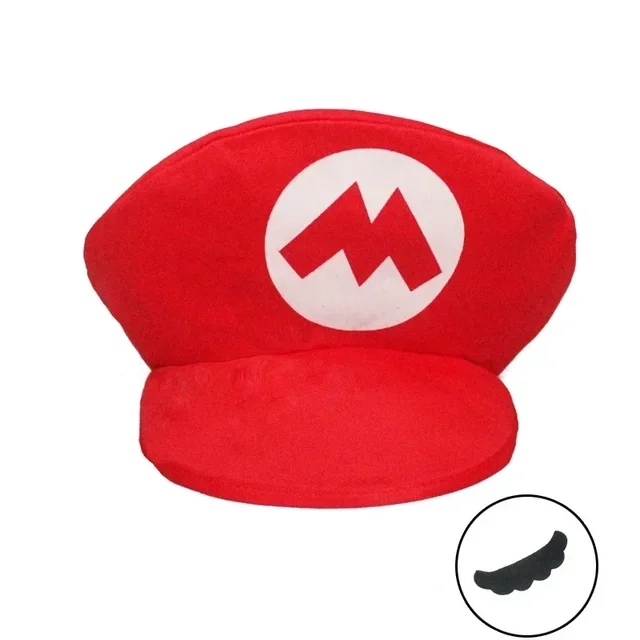 Mario Cosplay Hat (with Mustache) - Kf s d af f e b be c a a a b .jpg x .jpg - Tenue de festival