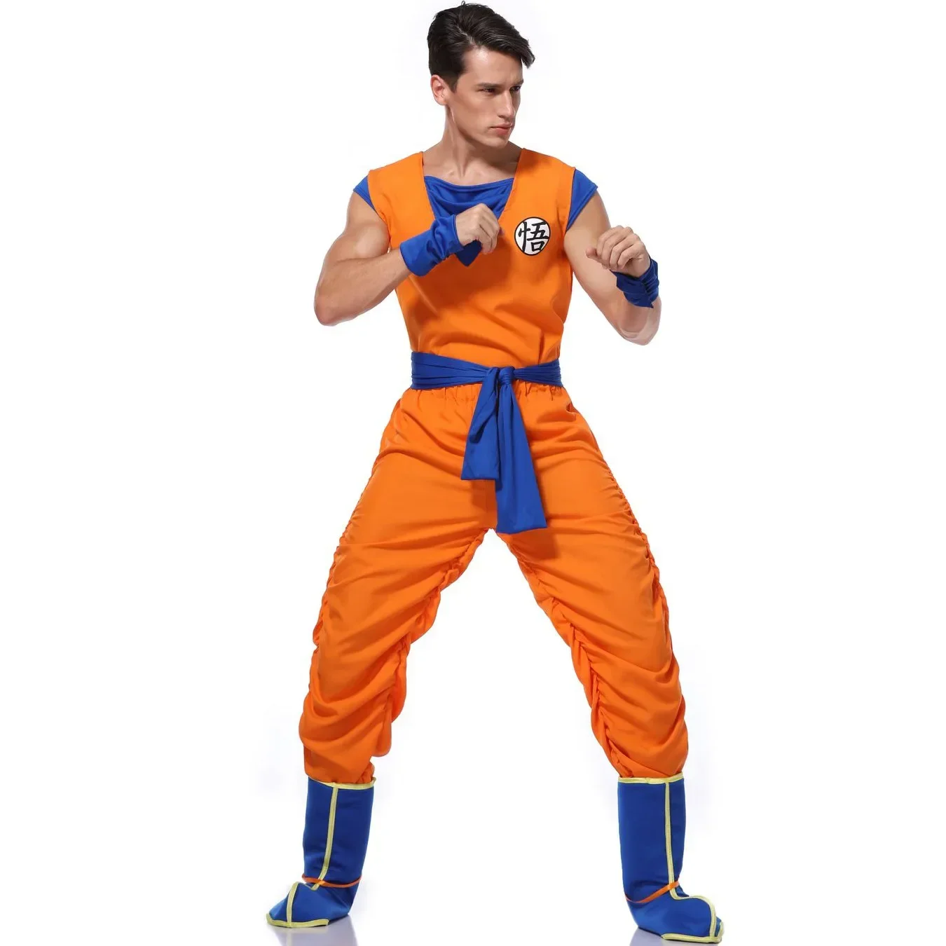 Son Goku Cosplay Costume in Dragon Ball Z - Kf s e a d c dd a b f a e smile heroes smile play cosplay costume anime japonais son goku combinaison orange fur s up dam - Ropa de festival