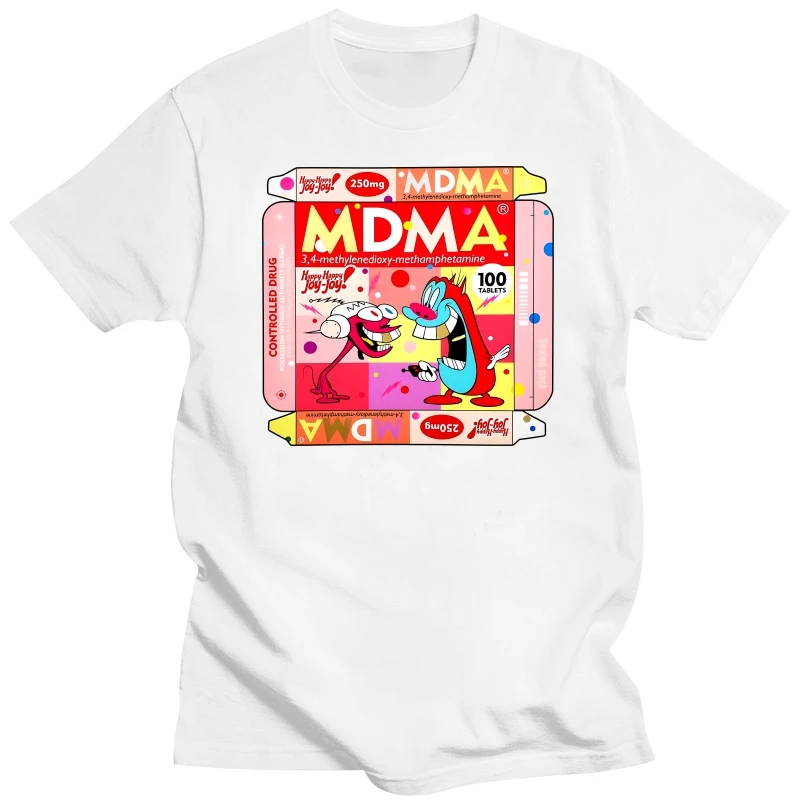 MDMA T-shirt - Kf s a daedade a a fcf c ed x t shirt rouge mdma defqon rave techno ecstwork xtc xanax dj mesurb - Tenue de festival