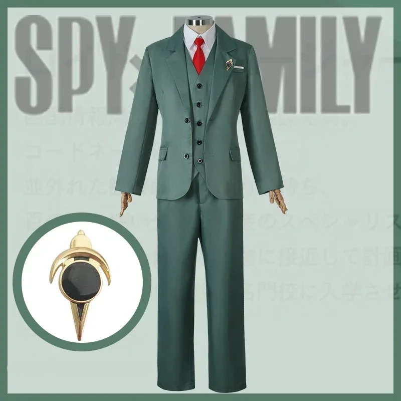 Loid Forger Cosplay Costume from SPY x FAMILY - Kf s e de e d e eabb a aca uniforme de cosplay de loid forger pour hommes chemise blanche tremp e - Tenue de festival