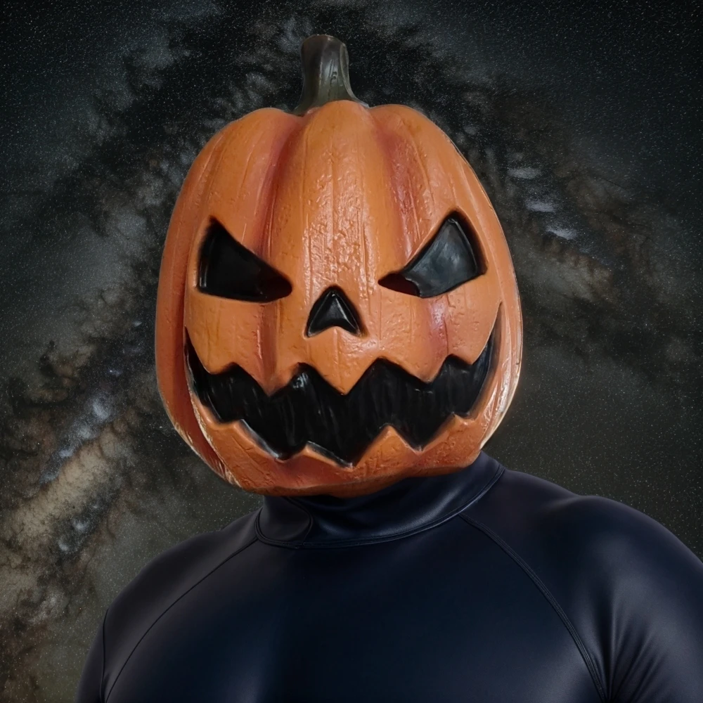 Masque à tête de citrouille "Jack-O-Lantern" - Kf sa a ce b af d af b v masque de t te de aliments effrayant pour adulte jack o lantern halloween costume porter - Tenue de festival