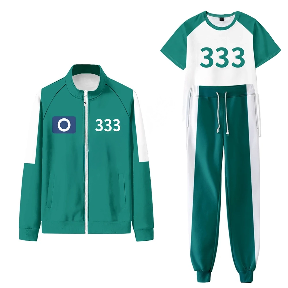 Myung-gi Cosplay Costume (No. 333) from Squidgame - Kf sc afce fa e fa e ee afdf k - Tenue de festival