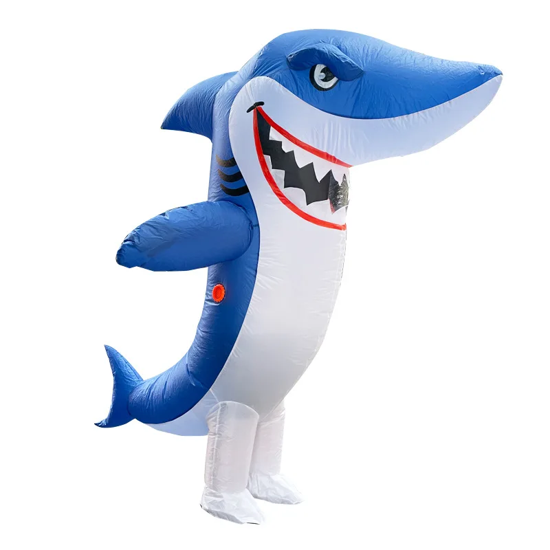 Inflatable Shark Costume - Kf sef d d d e c f a b costume gonflable cool et chimshlavabo dessin anim mignon accessoire de nouvelles escales avec grande bouche de - Tenue de festival