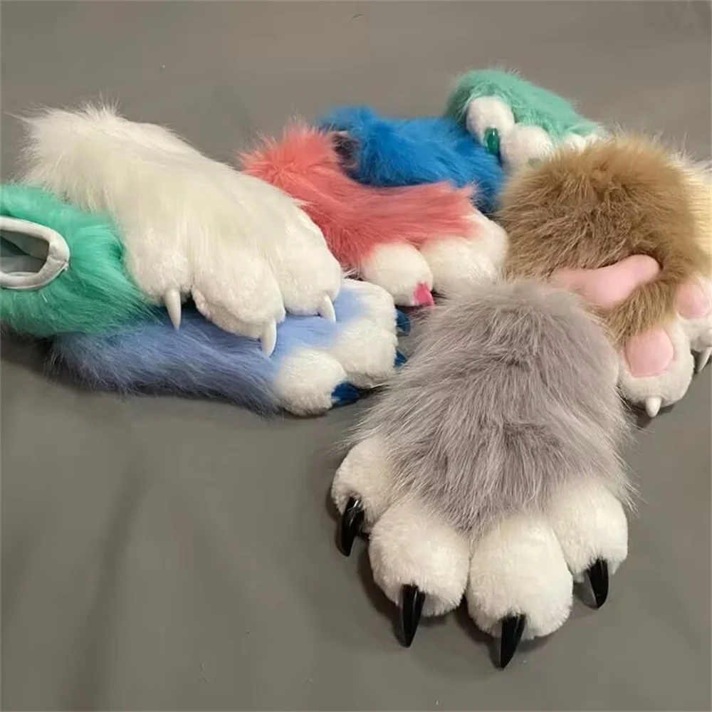 Rabbit and Cat Fur Paws for Cosplay - Kf s f f f d eb fdfdd f ce costume de cosplay en fourrure de patte de lapin et de b te d guisement de - Tenue de festival