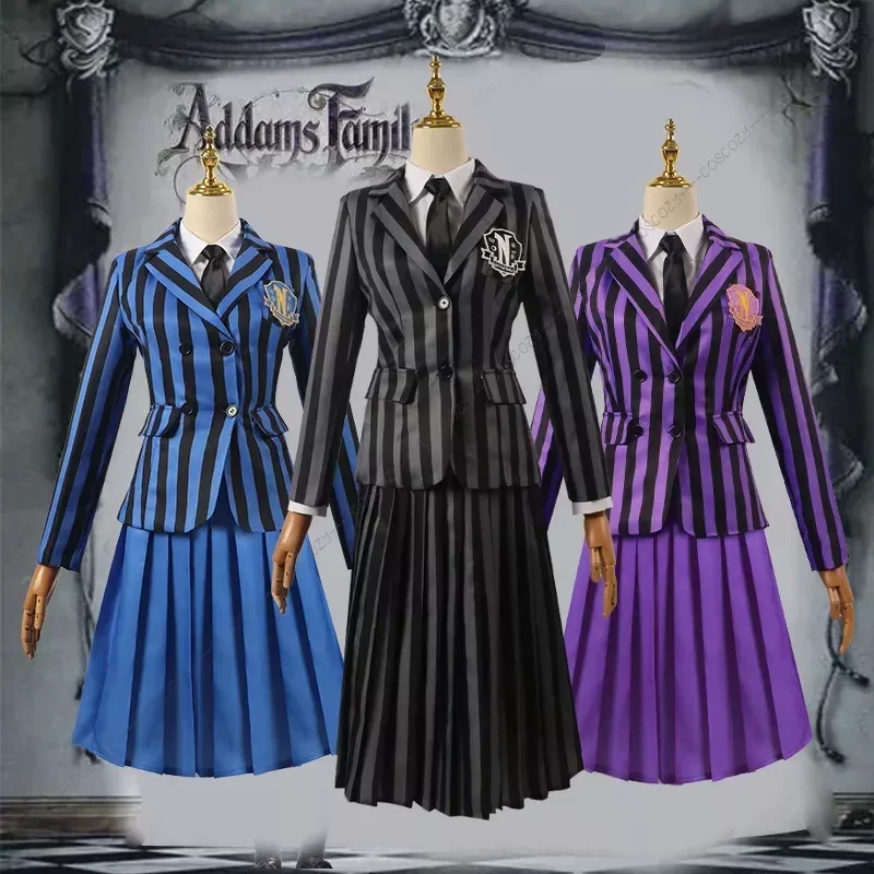 Uniforme scolaire de cosplay "Mercredi" de la famille Addams - Kf s ebd ae a a d d b u - Ropa de festival