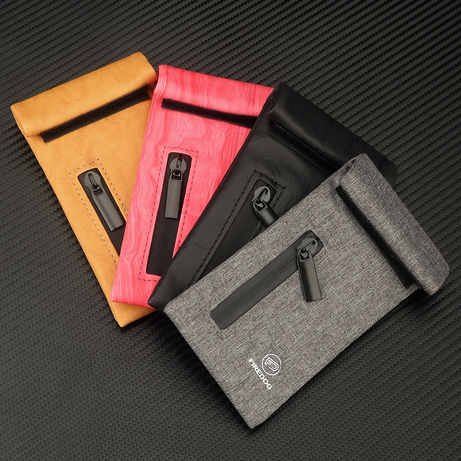 Pochette de rangement anti-odeur - Kf s dac b e b a f b ef a firedog poudres d odeur de struction eur verde avec fermeture clair sac d herbes en cuir - Ropa de festival