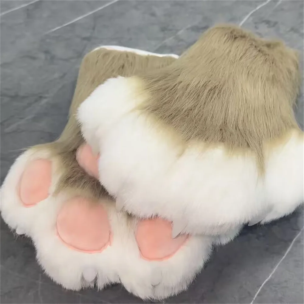 Rabbit and Cat Fur Paws for Cosplay - Kf sb e e a f ab b c e costume de cosplay en fourrure de patte de lapin et de b te d guisement de - Tenue de festival