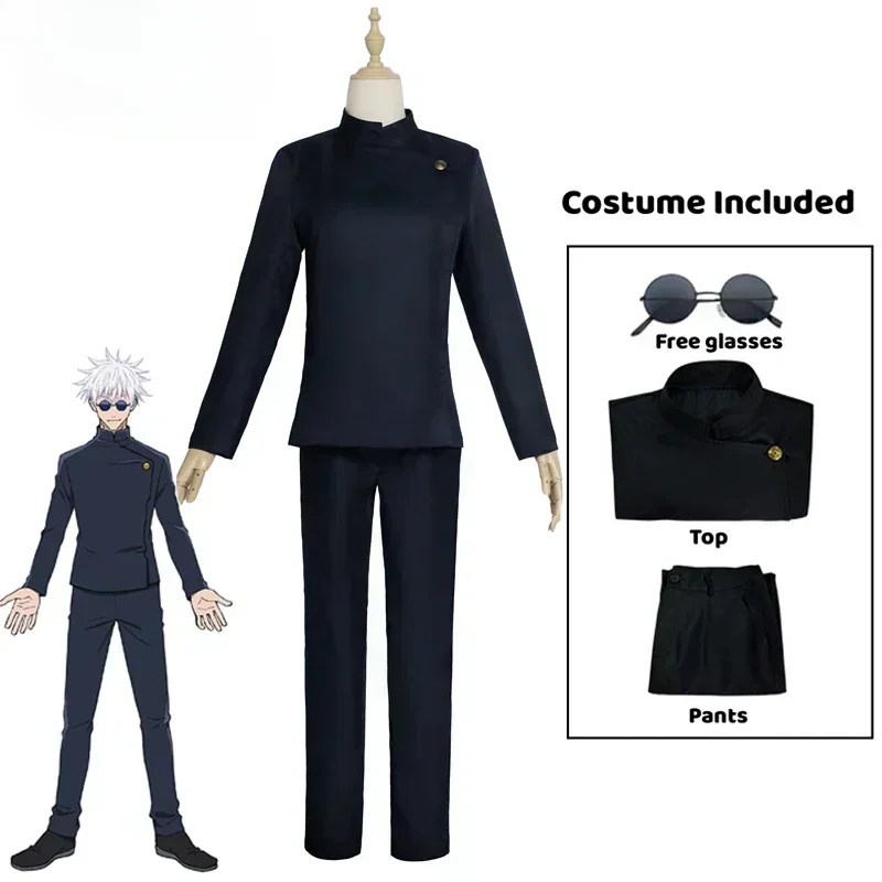 Costume de cosplay de "Satoru Gojo" dans Jujutsu Kaisen - Kf sbe f b fc b b b d a dr uniforme de cosplay anime gojo satoru jujutsu kaimmense costume de cosplay gojo satoru uniforme de lyc - Ropa de festival