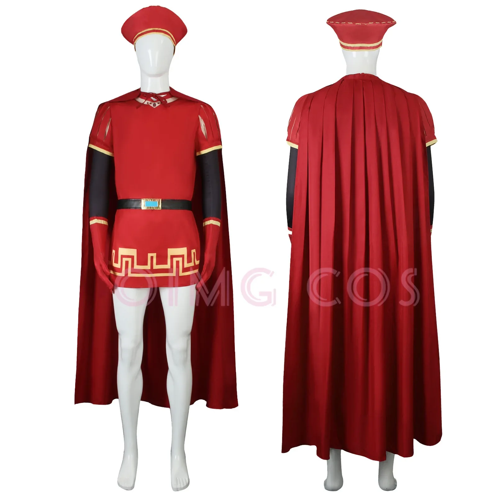 Costume de cosplay "Lord Farquaad" dans Shrek - Kf sd bd d c bf ddd lord farquaad cosplay costume pour femme shrek carnival uniform anime wig halloween py playing holiday party - Ropa de festival