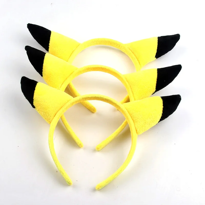 Pikachu headband - Kf sdbc a efbacf fc b f e a dbh bandeau de cheveux pokemon anime bande de sauna pikachu bandeau oreilles mignonnes quipement de sauna au - Tenue de festival