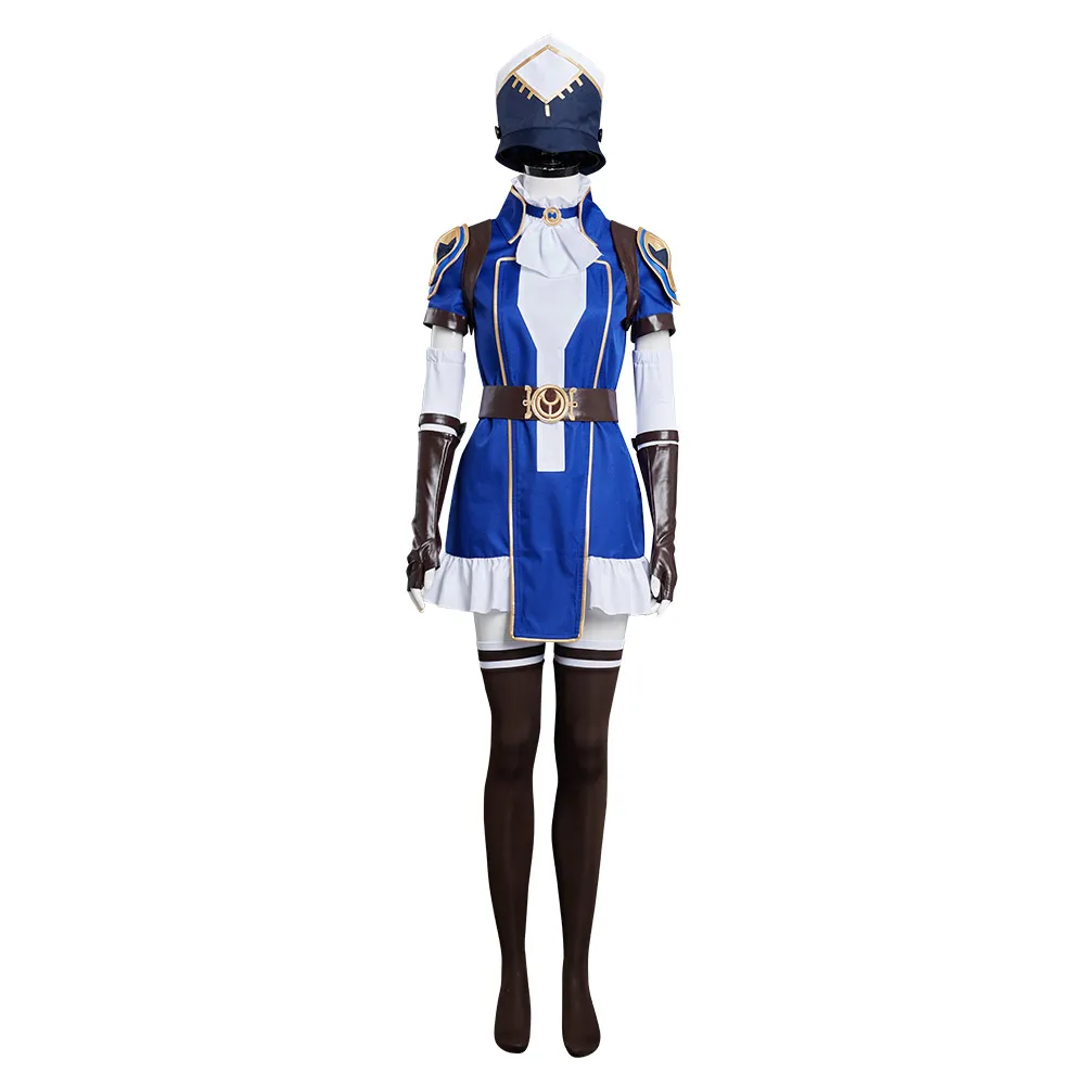 Costume de cosplay "Caitlyn Kiramman" dans Arcane du jeu League of Legends - Kf sebdbc a abf e e c dcbs arcane game caitlyn le sh rif de piltover cosplay costume tenues halloween carnaval tremp - Tenue de festival
