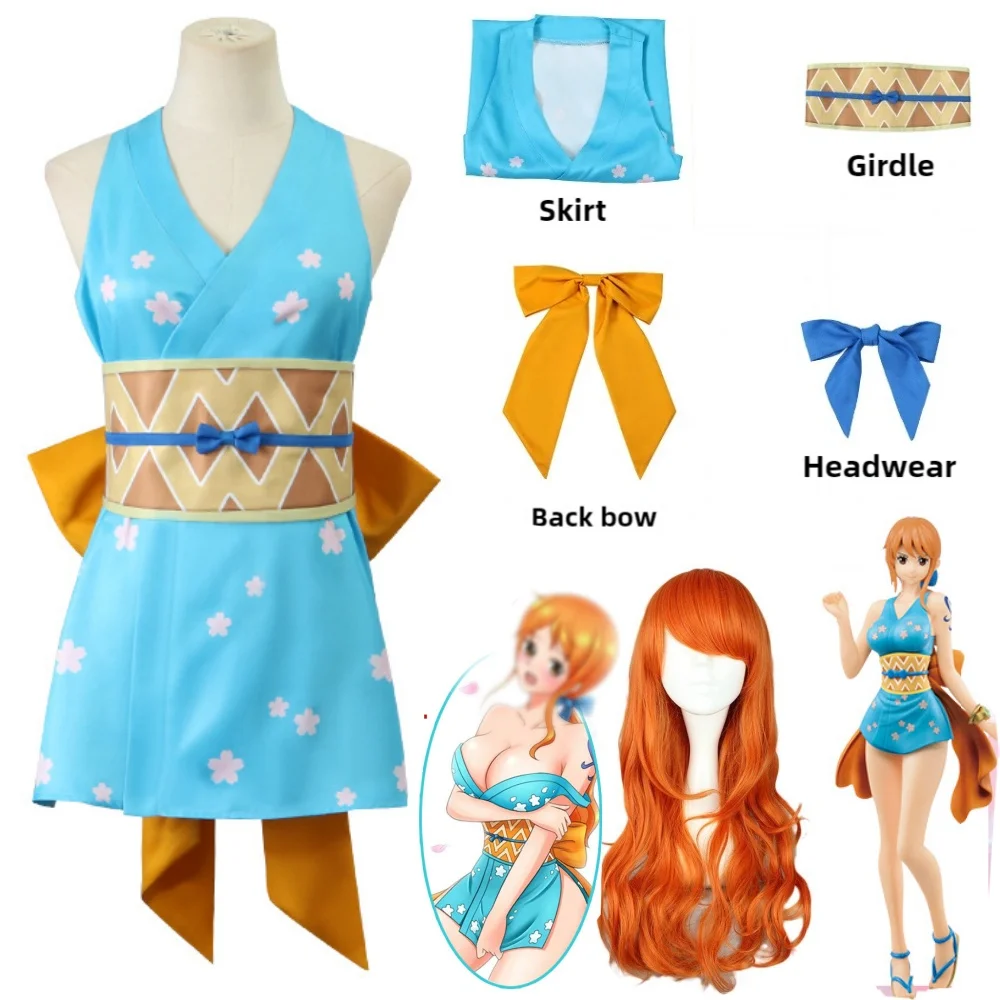 Costume de cosplay "Nami" dans One Piece (Arc Wano) - Kf s ab d b abbe a fb bm - Tenue de festival