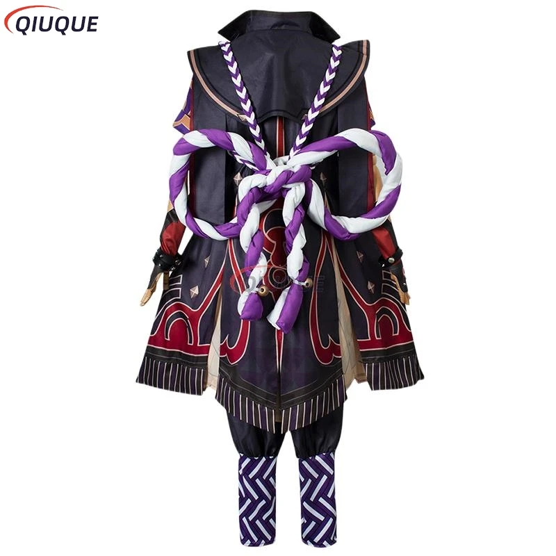 Costume de cosplay "Arataki Itto" dans Genshin Impact (avec perruque) - Kf s dc a fe f cf c c e v - Ropa de festival