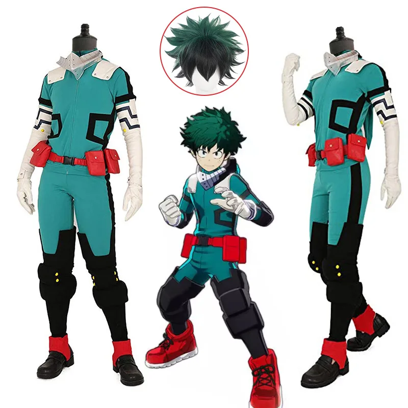 Costume de Cosplay My Hero Academia Izuku Midoriya, Costume de frappeur Boku No Hero Academia Deku, uniformes verts pour hommes, Costumes de Cosplay - Kf s affa df b fa ee y - Tenue de festival